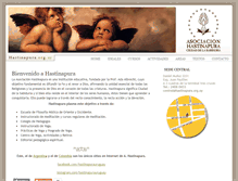 Tablet Screenshot of hastinapura.org.uy